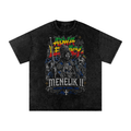 Adwa Victory Snow Washed Oversized Cotton T-Shirt